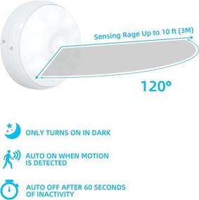 img 2 attached to 🔦 THOVAS Motion Sensor Light Indoor - Puck Lights with Remote Control - LED Closet Lights Battery Operated - Motion Sensor Night Light - Under Cabinet Lighting with Dimmer - Timer - Stick on Light for Stairs (6 Pack)