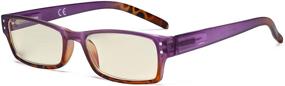 img 4 attached to 👓 Stylish Eyekepper Blue Light Filter Glasses for Women - Protect Eyes from UV420 and Maintain Fashionable Computer Reading Experience - Purple +2.50