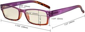 img 1 attached to 👓 Stylish Eyekepper Blue Light Filter Glasses for Women - Protect Eyes from UV420 and Maintain Fashionable Computer Reading Experience - Purple +2.50