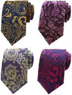 👔 effortlessly stylish: mens necktie woven jacquard classic logo