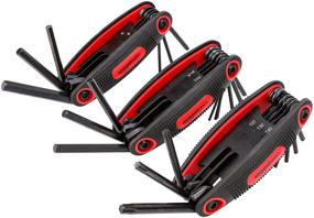 img 4 attached to AmazonBasics Foldable Hex Key Set