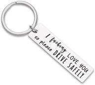 🔑 fathers keychain boyfriend birthday rectangle: ideal gift with a personal touch logo