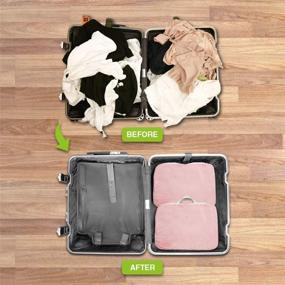 img 1 attached to Magipea Lightweight Compression Packing Cubes 🧳 - Essential Travel Accessories for Efficient Organization