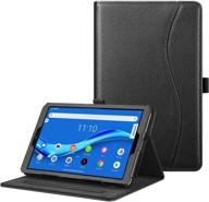 📚 fintie multi-angle viewing folio cover for lenovo tab m8/m8 hd lte/smart tab m8/tab m8 fhd 8" - auto wake/sleep feature - compatible with lenovo tab m8 models tb-8505f tb-8505x tb-8505fs tb-8705f tb-8705n logo