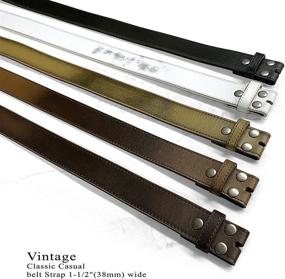 img 3 attached to 🔍 Optimized for SEO: Timeless and Vintage Distressed Casual Leather Belt Collection for Men