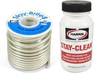 🔥 harris solder kit sb861 & scpf4 - stay-brite #8 silver bearing solder with flux: high-quality soldering solution for various applications logo