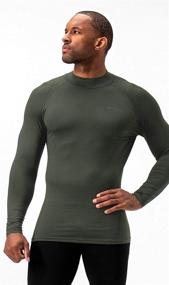 img 3 attached to 🔥 Stay Warm and Stylish with DEVOPS 2 Pack Men's Thermal Turtle Mock Neck Shirts