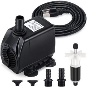 img 4 attached to 🌊 High-Performance CWKJ Fountain Pump: 880GPH Submersible Water Pump for Outdoor Aquatic Features, Aquariums, and Hydroponics