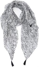 img 3 attached to Floral Lightweight Women's Scarf: Stylish Accessory for Women's Scarves & Wraps