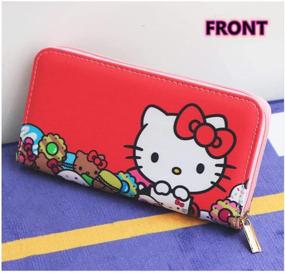 img 3 attached to 🐱 Kerr's Choice Cat Wallet: Stylish Red PU Card Holder and Kitty Purse