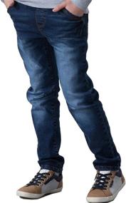 img 3 attached to 👖 Stylish Leo&Lily Boys' Big Jeans: Comfortable and Trendy Apparel for Kids