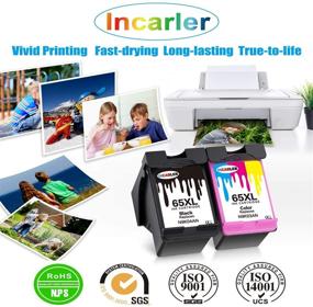 img 2 attached to 🖨️ Incarler 65XL Remanufactured Ink Cartridges | Compatible with HP 65 Ink Cartridge | For HP Envy 5055, 5030, 5020, 5034, Deskjet 3755, 2622, 2655, 2652, 3752, 3720, 2624, 2625, 3721, 3723, 2621 Printers