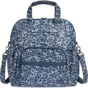 img 4 attached to Lug Convertible Crossbody LEOPARD NAVY
