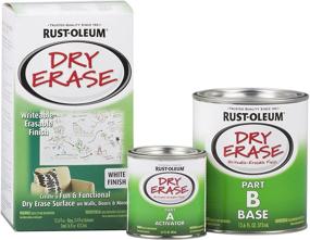img 4 attached to Rust-Oleum Specialty Dry Erase Brush-On Paint Kit - White for Enhanced SEO