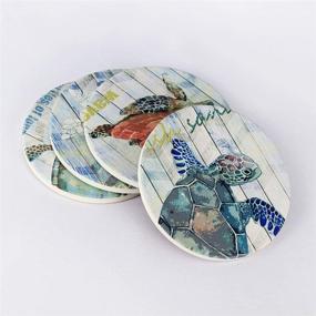 img 3 attached to 🌈 Vibrant Coaster Set - Absorbent Coasters for Improved SEO