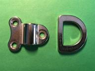 premium stainless steel 316 folding pad eye d 🔗 ring tie down - marine grade and durable: 44mm x 51mm логотип