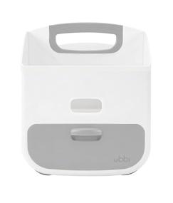 img 2 attached to 👶 Ubbi Portable Diaper Changing Station and Storage Caddy with Bonus Changing Mat - Gray | Conveniently Store Diapers, Wipes, and Baby Accessories
