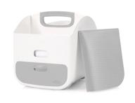 👶 ubbi portable diaper changing station and storage caddy with bonus changing mat - gray | conveniently store diapers, wipes, and baby accessories logo