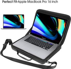 img 1 attached to 🔒 Smatree Macbook Pro 16 inch Hard Sleeve and Carrying Case + Shoulder Bag | Perfect Fit for 9.7 inch iPad Pro 2, Laptop, and iPad | (Not Compatible with 12.9 inch iPad Pro!)