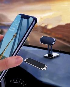 img 4 attached to Strip Shaped Magnetic Dashboard 360°Adjustmen Smartphones MiniTablets