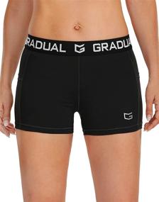 img 3 attached to 🏐 G Gradual Women's Volleyball Shorts: 3"/7" Compression Pro Workout Shorts for Ultimate Performance