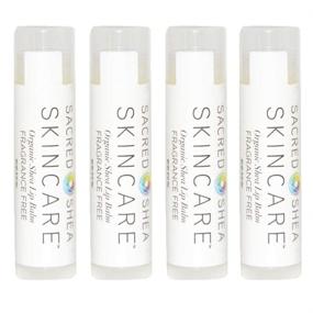 img 4 attached to 💄 Sacred Shea Skincare Organic Unscented Natural Moisturizing Lip Balm - 4 Pack with Healing Organic Fragrance-Free Shea Butter