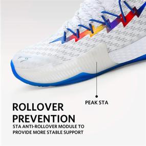 img 1 attached to PEAK Basketball Breathable Lightning Professional Men's Shoes and Athletic