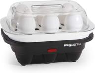 🥚 national presto 04632 electric egg cooker - 6 slots - black and white логотип