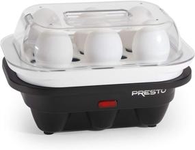 img 4 attached to 🥚 National Presto 04632 Electric Egg Cooker - 6 Slots - Black and White