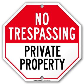 img 4 attached to Property Trespassing Sign Prismatic Reflective Occupational Health & Safety Products