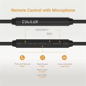 img 2 attached to Cubilux 3.5 мм мужской наушниковый кабель с микрофоном - совместимый с моделями Sony WH-1000XM4/XM3/XM2, Skullcandy Crusher Hesh 3/2 - 4 фута.