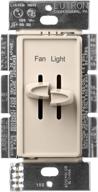 🔘 lutron skylark s2-lfsq-la 1.5-amp single pole 3-speed combination fan and light control, light almond - 300-watt логотип