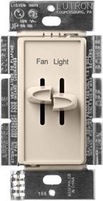 img 2 attached to 🔘 Lutron Skylark S2-LFSQ-LA 1.5-Amp Single Pole 3-Speed Combination Fan and Light Control, Light Almond - 300-Watt