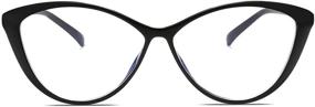 img 4 attached to 🕶️ Stylish & Protective: SOJOS Oversized Cateye Blue Light Blocking Glasses for Women