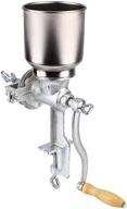 versatile hand operated corn grain mill grinder: ideal kitchen tool for 🌽 grinding corn, coffee, wheat, oats, and more, perfect for restaurants, commercial kitchens, and bakeries logo