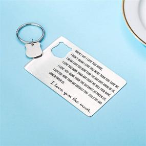 img 3 attached to 🔑 LIUANAN Personalized Engraved Keychain for Birthdays and Anniversaries