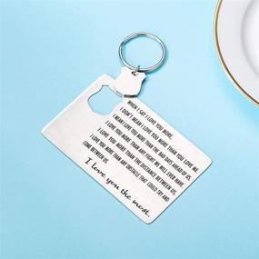 img 2 attached to 🔑 LIUANAN Personalized Engraved Keychain for Birthdays and Anniversaries