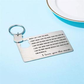 img 1 attached to 🔑 LIUANAN Personalized Engraved Keychain for Birthdays and Anniversaries