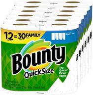 🧻 get more cleaning power with bounty quick-size paper towels - 12 family rolls = 30 regular rolls! logo