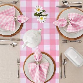 img 1 attached to 🏡 Yuboo Thick Tablecloth for Farmhouse Decor - Enhance Your Home Style