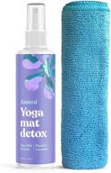 🧘 asutra lavender yoga mat cleaner - natural & organic, 4 fl oz - safe for all mats, no residue - cleans, restores, refreshes - includes microfiber cleaning towel logo