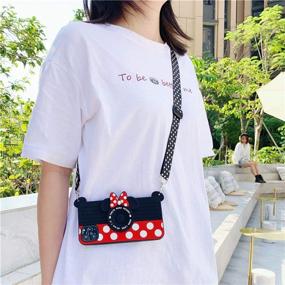 img 1 attached to 📸 MC Fashion iPhone 11 Pro Max Case - Cute Minnie Mouse Camera Case with Lanyard & Polka Dots - Shockproof & Protective Soft Silicone Case - 6.5 inch 2019 Apple iPhone 11 Pro Max