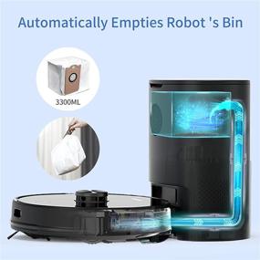 img 2 attached to 🤖 AIRROBO T10+ Robot Vacuum and Mop: Auto Dirt Disposal, Lidar Navigation, Alexa and Google Assistant Compatible, Max Suction Power of 2700Pa for Pet Hair, Hard Floors, and Carpet - 250Min Runtime