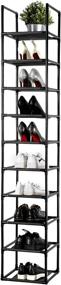 img 4 attached to 👠 WINCANG 10 Tiers Shoe Rack: Space-Saving Vertical Storage Organizer for 10 Pairs of Shoes