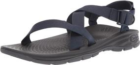 img 4 attached to Men's Black Chaco ZVOLV Sport Sandals for Athletic and Casual Wear