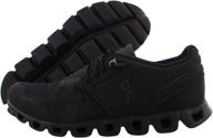 👟 on running women's cloud textile synthetic trainers (size 10.5, all black): sleek and comfortable athletic shoes for active women logo