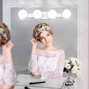 img 3 attached to 💡 Cordless Rechargeable LED Vanity Mirror Lights - Portable Makeup Light with Adjustable Brightness and Color Temperature for Vanity Table, Bathroom, Dressing Room