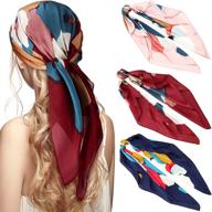 pieces scarves square wrapping sleeping logo