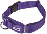 gogo pet products purple x-large martingale gentle training collar logo