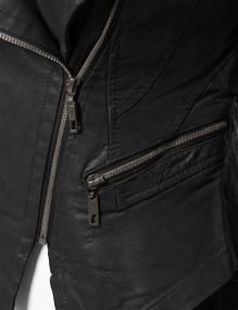 img 2 attached to 👩 Coffee Women's Leather Jacket for Bike Riders: Coats, Jackets & Vests